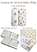 Premium Baby Swaddle Blankets, Softest Natural 100% Cotton Muslin, Large 47 X 47 inch, Lightweight, Breathable, Perfect Baby Shower Registry Gift, Cute Gender Neutral for Boys or Girls (Milk)