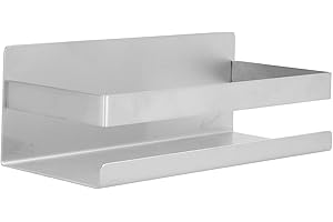 Shower Shelf Storage Rack, Water Proof Anti Rust Stainless Steel Shower Basket Storage Organizer Shelves No Drilling Wall Mou