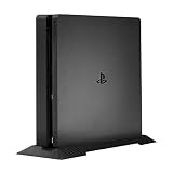 Keten Vertical Stand for PS4 Slim, Simple Stand for Playstation 4 Slim with Built-in Cooling Vents and Non-Slip Feet (Black), Not for PS4 and Ps4 Pro