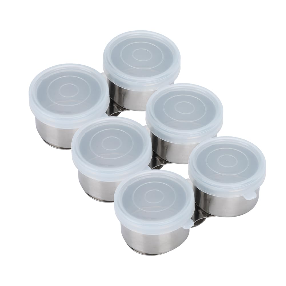 Joyzan Stainless Steel Palette Cup, Portable Double Artist Dipper with Lid Art Pot Turpentine Oil Painting Pots Clip Cup Container Large Mouth Solvent Mixing Can for Watercolor Craft Drawing Supplies