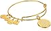 Alex and Ani Live a Happy Life Shiny Gold Bangle Bracelet