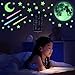 UPINS 284 PCS Glow in Dark Stars Stickers, Glowing Stars, Moon and Meteors for Ceiling and Wall Decals, Good Choice for Kids Bedding Room or Party Birthday Gift