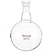 StonyLab Glass 500ml Heavy Wall Single Neck 1 Neck Round Bottom Flask RBF, with 24/40 Standard Taper Outer Joint – 500ml