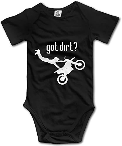 Infant 100% Cotton Short Sleeve Bodysuit Lap Shoulder Bodysuits For Got Dirt Bike Motorcross Racing