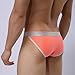 Sikye Male Underwear Men's ComfortSoft Briefs Sexy Low-waist Underpants (M, Orange)