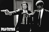 Pulp Fiction Duo Guns Vincent and Jules John Travolta and Samuel L. Jackson Poster, 24 by 36-Inch