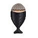 LandFox Fish Scale Makeup Brush Fishtail Bottom Brush Powder Blush Makeup Cosmetic Brush (Black)