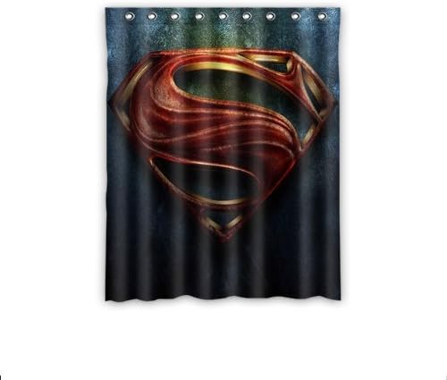 Scott Shop Fashion Custom Superman Window Curtain Thermal Insulated Blackout Window Curtains Drapery / Panels / Treatment Polyester Fabric 52 "x 63" Inch