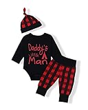 Newborn Baby Boy Girl Clothes Long Sleeve Cute Onesie Camo Pants with Hat Outfit Set