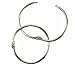 Bilipala 10 Pcs Loose Leaf Binder Rings Book Ring Keychain, Silver, 1.5-Inches