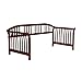 Salem Complete Wood Daybed with Curved Back Panel and Euro Top Deck, Mahogany Finish, Twin