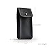Oirlv Black Leather Travel Jewelry Pouch Watch Bracelet Storage Bag Case