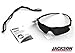 Jackson Safety 38505 Jackson Smoke Safety Glasses, Anti-Fog, Scratch-Resistant, Frameless, Black