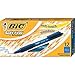 BIC Soft Feel Blue Retractable Ballpoint Pens, Medium Point (1.0mm), 12-Count Pack, Blue Pens With Soft-Touch Comfort Grip
