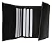 Marshal Wallet Mens Trifold Wallet Extra Capacity 10 Inside Slots 2 ID Windows