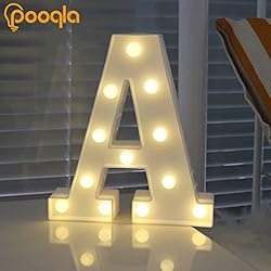 Pooqla LED Marquee Letter Lights Sign, Light Up
