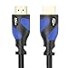 Postta HDMI Cable(75 Feet Blue) HDMI 2.0V with Built-in Signal Booster-Support 4K,3D,1080P,Ethernet,Audio Return-1 Pack