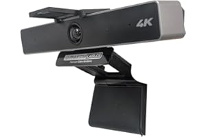 Phantom Cables Plug and Play USB Webcam for Online Calling, Conferencing, Zoom, Teams, Facetime, YouTube, Streaming 4K 3840x2