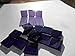 FortySevenGems 100 Pieces Stained Glass Mosaic Tiles 1/2-Inch Purple Glass Textured