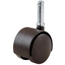 Shepherd Hardware 9741 2-Inch Office Chair Caster, Twin Wheel, 7/16-Inch Stem Diameter, 75-Lb Load Capacity