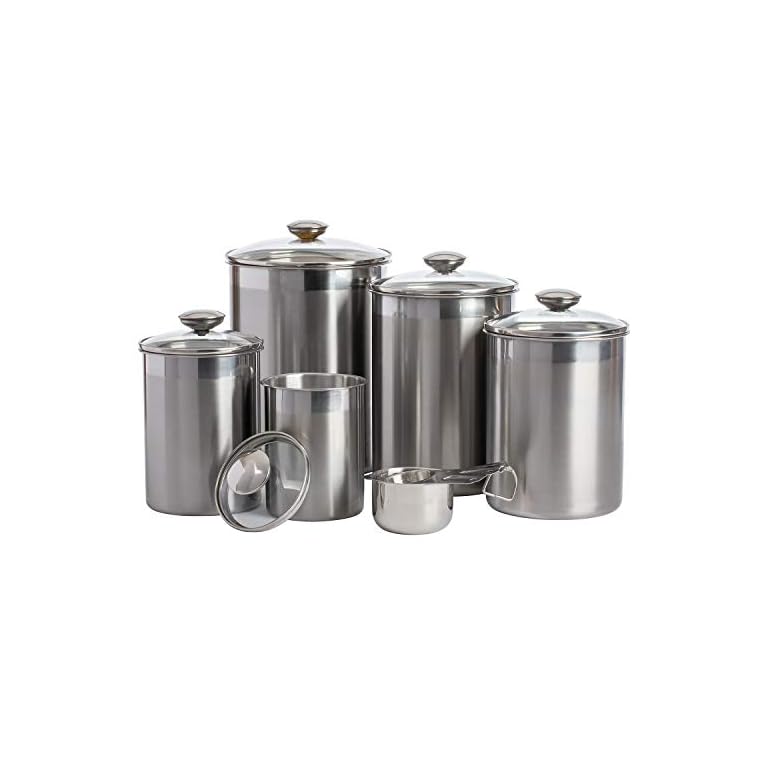 Airtight Canisters Sets for the Kitchen Counter Stainless Steel Food