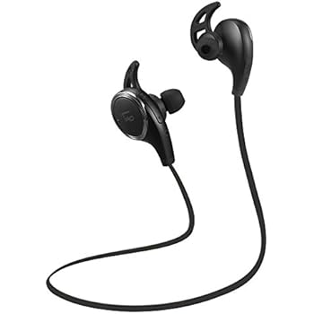 Bluetooth Headphones, TaoTronics Wireless Earbuds Sweatproof Sport Earphones, Lightweight and Fast Pairing(Comfortable Elastic Silicon Covering, CVC 6.0 Noise Cancelling Mic, 5 Hours Battery) (Black)