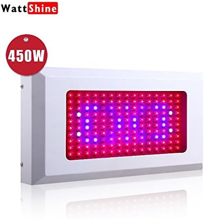LED Grow Light 450W Hydroponics System lighting, Full Spectrum for Indoor Plants Veg and Flower Growing White