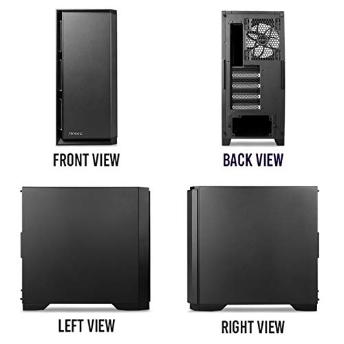 Antec P101 Silent Performance Series Mid-Tower PC Computer Case with Sound Dampening Panels, 4 X 120/140mm Cooling Fans Pre-Installed