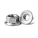 FullerKreg 25 Pcs M8 x 1.25 A2 Stainless Steel DIN 6923 Serrated Hex Flange Nut, 18-8 Stainless Steel 304, Bright Finish