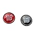 Carmonsons for Alfa Romeo Giulia Stelvio Carbon Fiber Engine Start Stop Button Trim Cover Stickers Accessories Car Styling (Red)
