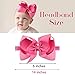 CEELGON Baby Girl Headband 10 Pcs 5 Inch Baby Newborn Infant Girls Toddler Knotted Hairbands Bows Elastic Soft Floral Hair Band