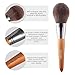 Makeup Brush Professional Set - Powder Angled Blush Contour Kabuki Foundation Eye Shadow Blending Shader Detail Brushes - Super Soft Dense Bristles with Natural Wooden Handle