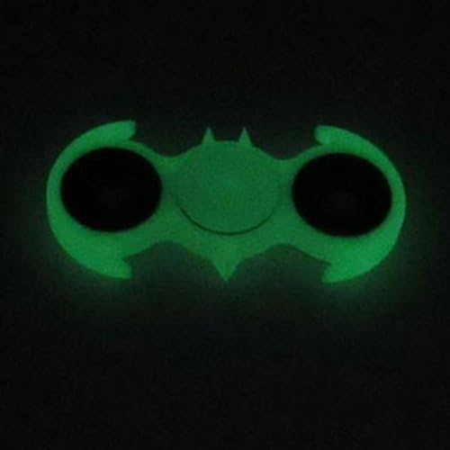 aFidget Luminous Bat Style Fidget Toy Hand Finger Spinner (Glow-in-the-Dark) helps Desk Focus, ADD, ADHD, Stress Relief