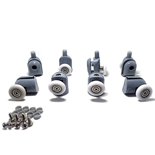 8 Shower Rooms Cabins Roller &Shower Door Enclosures Rollers Runners Wheels Pulleys (20MM-27MM) (Roller diameter 25MM) - Thumbnail 5