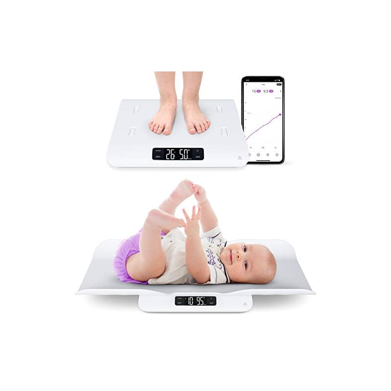 Greater Goods Smart Baby Scale – Accurately Chart The Progress of Your Baby | with in-House Algorithm for Wiggly Babies…