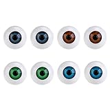 WINOMO 8PCS Hollow Eyeball Mask Halloween Horror Props Costume Plastic Eyeballs For Halloween
