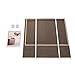 VILLACERA Double Laundry Hamper Two Compartment Sorter with Magnetic Lid, Brown