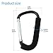 Pack of 2 XLarge Stroller Hook, Mommy Organizer for Hanging Diaper Shopping Bag (Black)