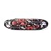 EZESO Fabrics Metal Floral Retro Light Portable Eyeglasses Case (A)