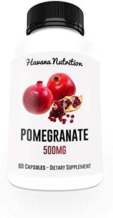 Pomegranate Herb Capsules - Powerful Powder Concentrate - Potent Antioxidant For Cardiovascular Benefits