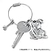 TROIKA PETE – KR10-21/MA – Keyring Dog Pete with Bone – cast Metal – matt – Silver – TROIKA-Original