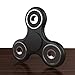 Fidget Spinner - Over 1 minute spin! - Prime Shipping! Black Spinner w/ Ceramic Bearing - Quieter & Longer Lasting than Other Hand Toy Tri Figit Spinners, Stress Reducer Figets Finger Toys