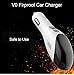 USB Car Charger, 3A Dual USB Port Quick Charge 3.0 2in1 Air Purifier with Current/Voltage Digital Display Charging for Galaxy S9/S8/Edge/Plus,iPhone Xs/Max/XR/X/8, iPad Pro/Air 2/Mini (White)