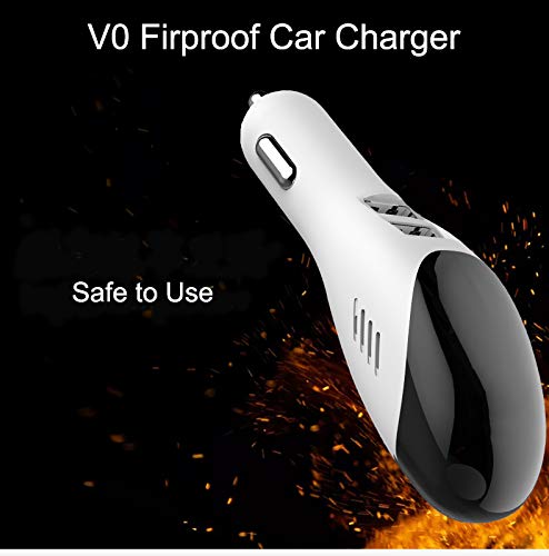 image for Oulin USB Car Charger, 3A Dual USB Port Quick Charge 3.0 2in1 Air Puri