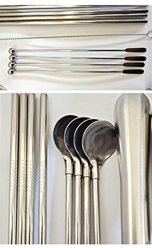 HXIYANG Bar Set, 30-teiliges Cocktail-Shaker-Bar-Werkzeug aus Edelstahl, mit drehbarem Displayständer, Premium… – Bild 3
