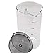 French Press Replacement Glass with Steel Filters by Cafe Crush Club - Fire Hardened Borosilicate Beaker - 34 Ounce | 1 Liter Size with Black Measures