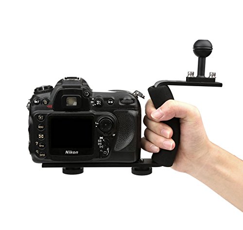 AXION Single Arm Aluminium Diving Handle w/ Ball Adapter for Underwater Photo & Video Lighting