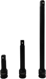 Toolzone 1/2" Drive Impact Extension Bar Set 3 Piece 75 125 250mm Long view 4