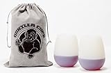 Silicone Valley Silicone Wine Glasses 12 ounce, Set of 2