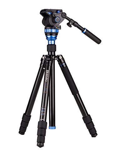 Benro aero 7 aluminum travel video tripod kit with s7 v…